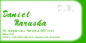 daniel maruska business card